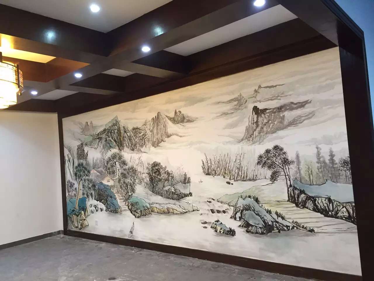 饭店手绘壁画