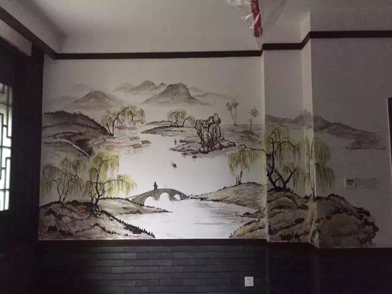 饭店手绘壁画
