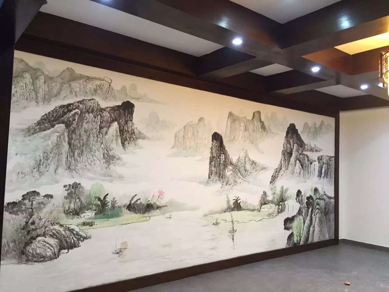 饭店手绘壁画