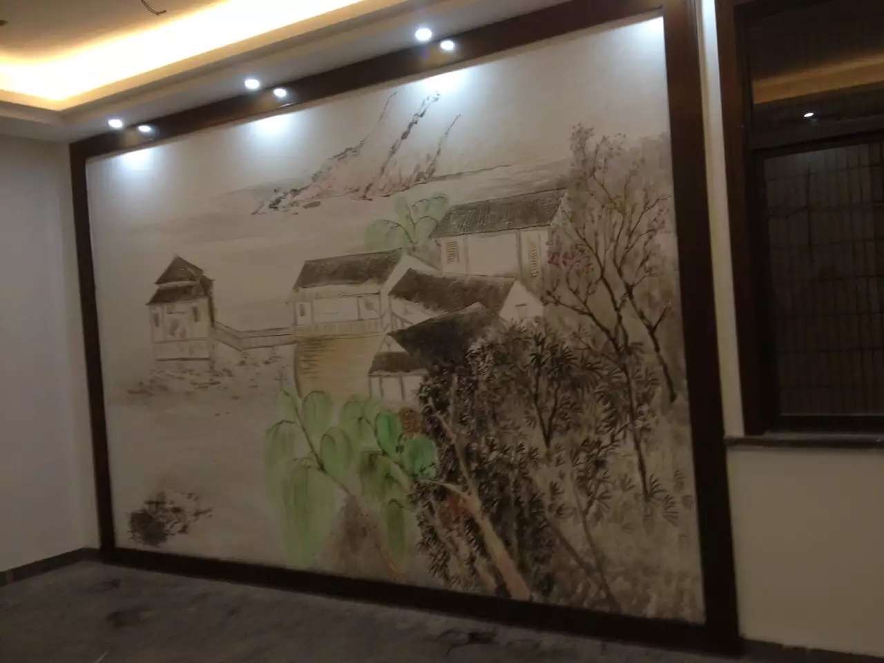 饭店手绘壁画