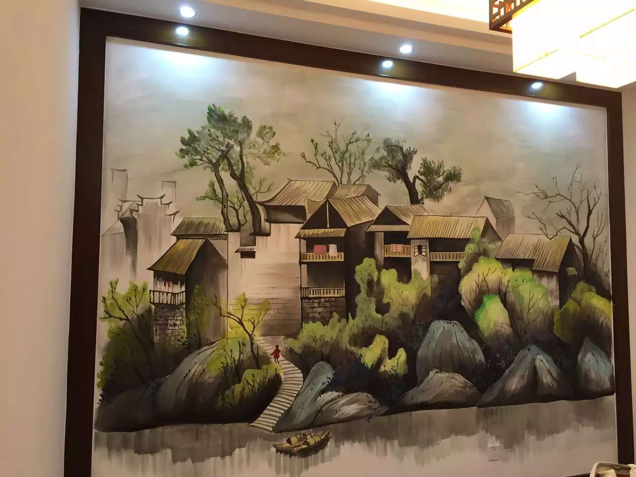饭店手绘壁画