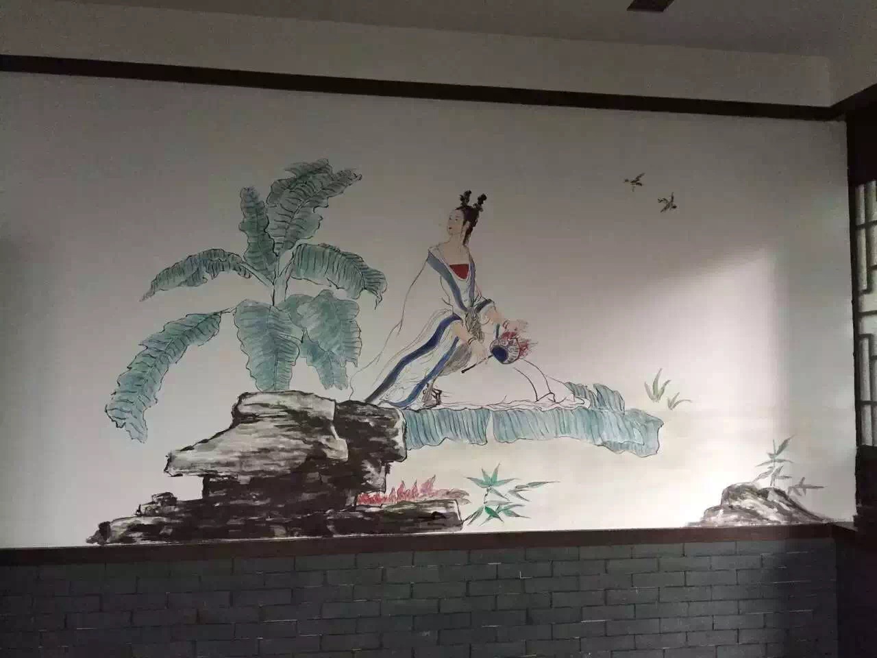 饭店手绘壁画