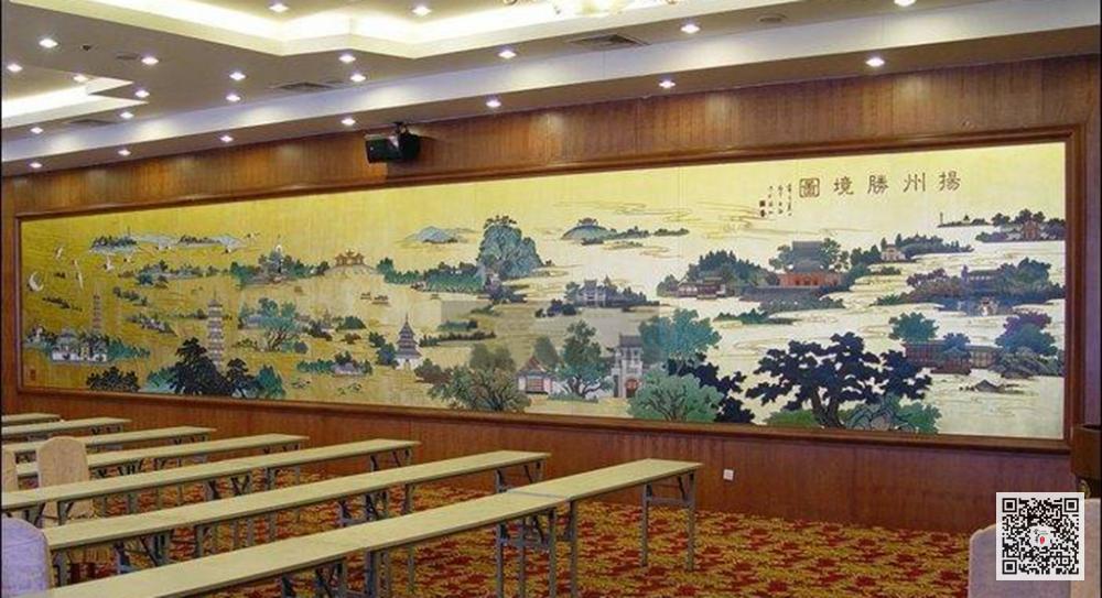 济南金箔画_酒店金箔壁画定制