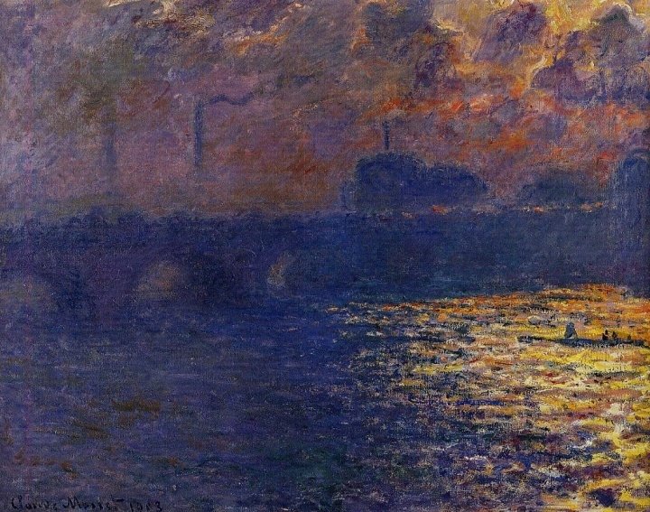 莫奈油画