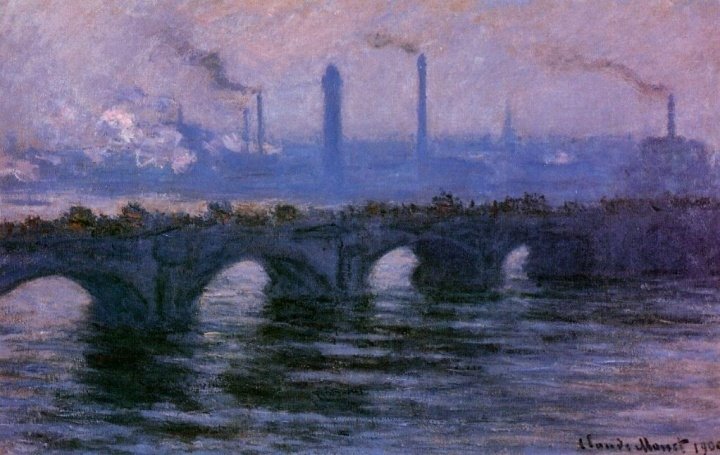 莫奈油画