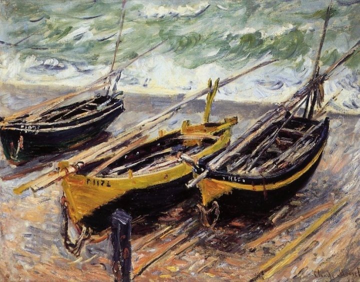莫奈油画